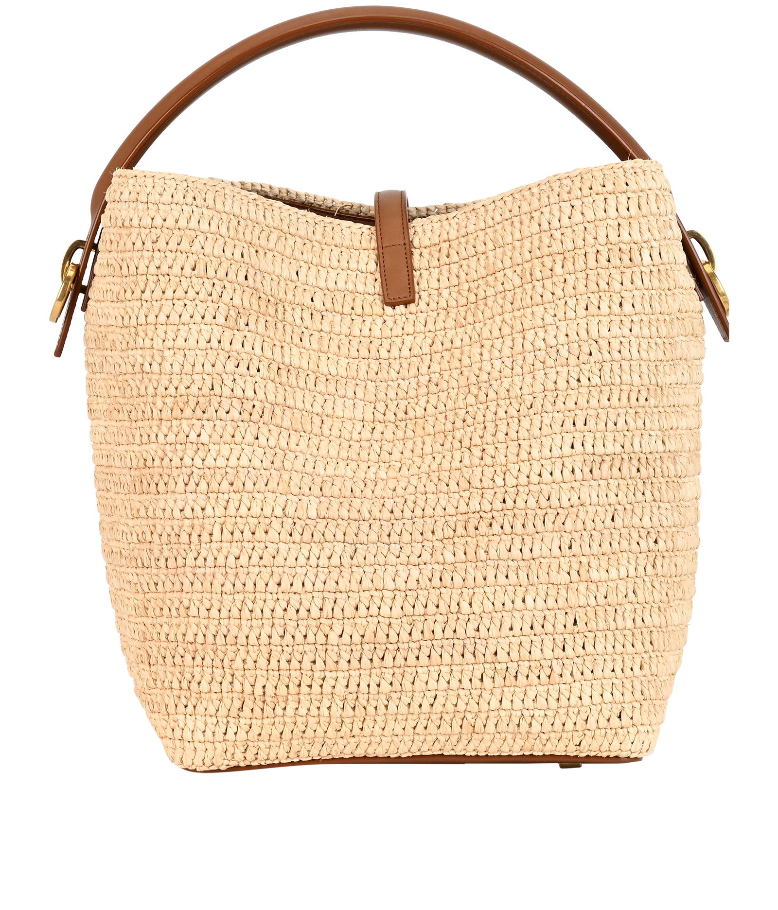 Le 37, &pound;1,500, Handbags, Beige/Brown, Leather/Raffia, Back view